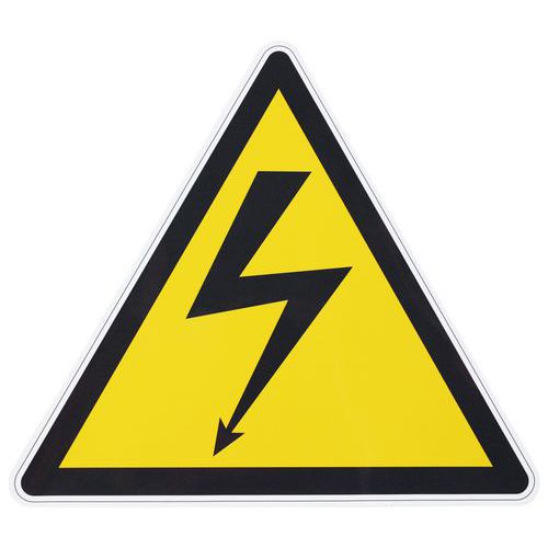 Señal de peligro - Tensión eléctrica - Adhesiva