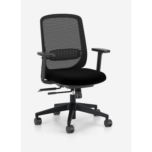 Silla síncrona con respaldo de rejilla y reposabrazos 1D incluidos - Nowy Styl