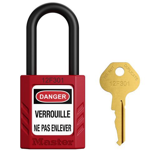 Candado de seguridad con arco de nailon dieléctrico - Master Lock