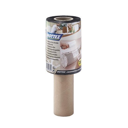 Bobina de film extensible negro - 200 m x 12,50 cm - Mottez