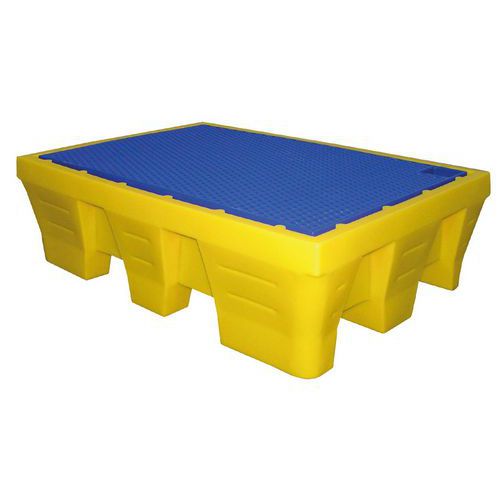 Palé de retención con rejilla - 240 L Palé de retención con rejilla - 240 L