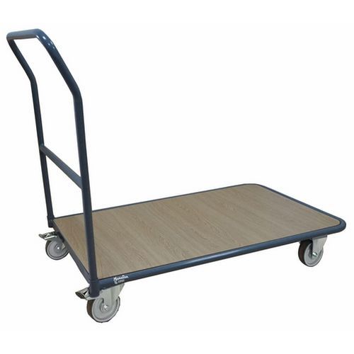Carro de acero con respaldo fijo - Capacidad 250 kg - Manutan Expert