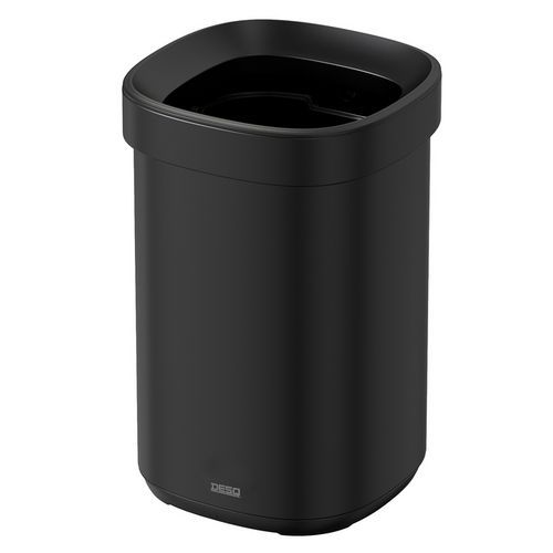 Papelera metálica de 20 L con aro para bolsa - DESQ