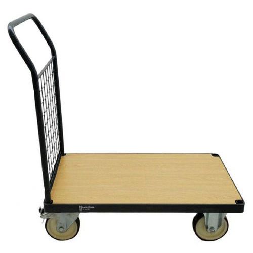 Carro con pared fija de rejilla - Capacidad de 400 a 500 kg - Manutan Expert