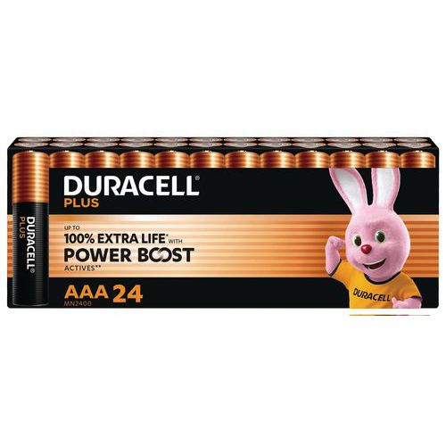 Pila alcalina AAA Plus Powerboost - 24 unidades - Duracell