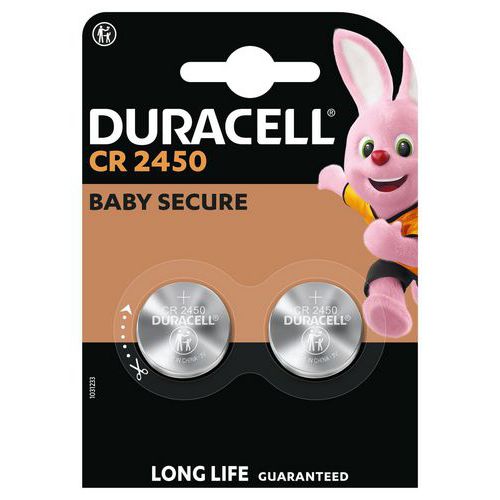 Pila de botón de litio 2450 - Pack de 2 - Duracell