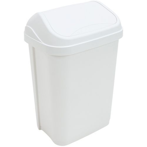 Cubo de basura sanitario con tapa basculante 10 L - Manutan Expert