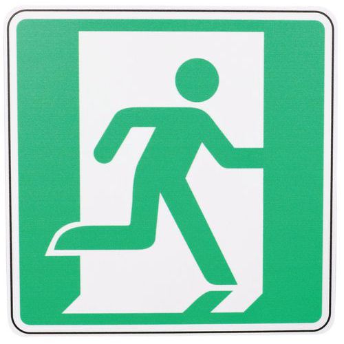 Señal - Salida de emergencia a la derecha - PVC - Manutan Expert