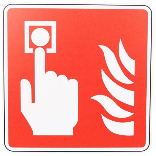 Señal - Punto de alarma de incendios - PVC - Manutan Expert