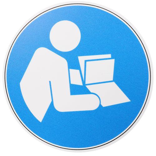 Señal - Consultar manual de instrucciones - PVC - Manutan Expert