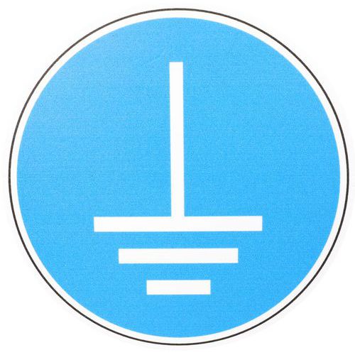 Señal - Obligación de puesta a tierra - PVC - Manutan Expert