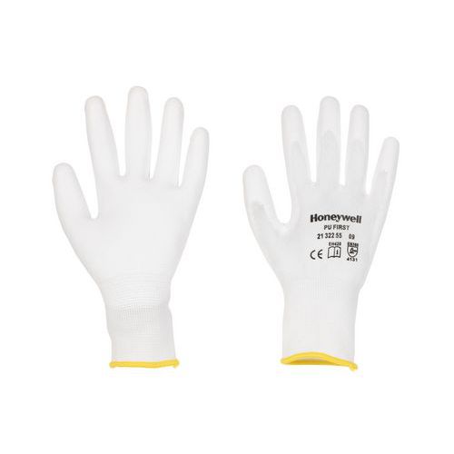 Guantes de PU First White