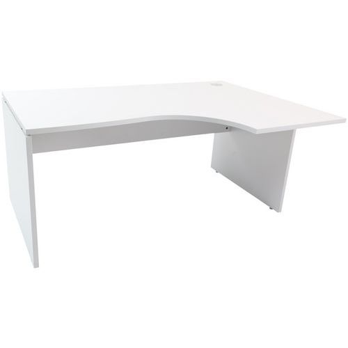 Mesa de oficina compacta - Base CON panel - Gris - Manutan Expert