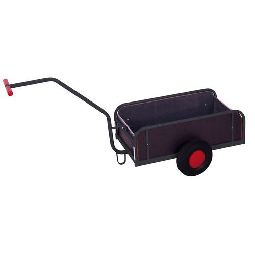 Remolque con brazos y paredes de madera - Capacidad 200 y 400 kg