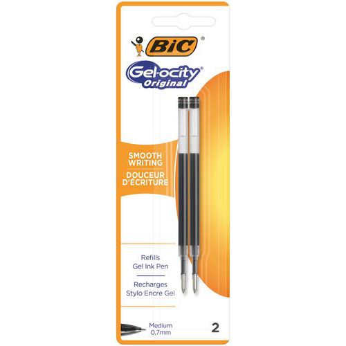 Recargas para bolígrafo de gel de punta media BIC Gel-ocity Original