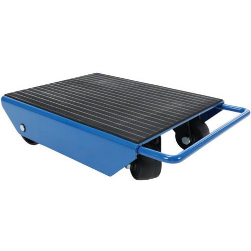 Base rodante con 2 ruedas pivotantes y 2 fijas - Capacidad 1 t - Manutan Expert