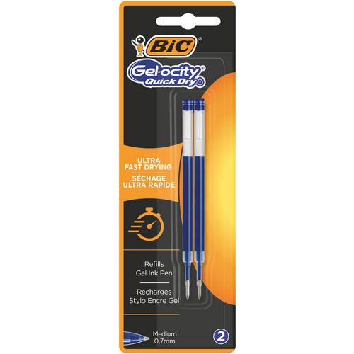 Recargas para bolígrafo de gel de punta media BIC Gel-ocity Quick Dry Recargas para bolígrafo de gel de punta media BIC Gel-ocity Quick Dry