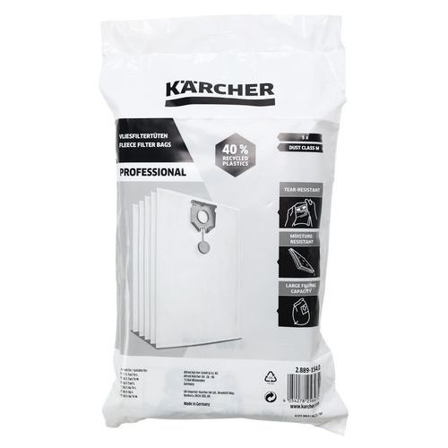 Bolsa de filtro 30 L para aspiradora Karcher - NT 30/1 Tact L