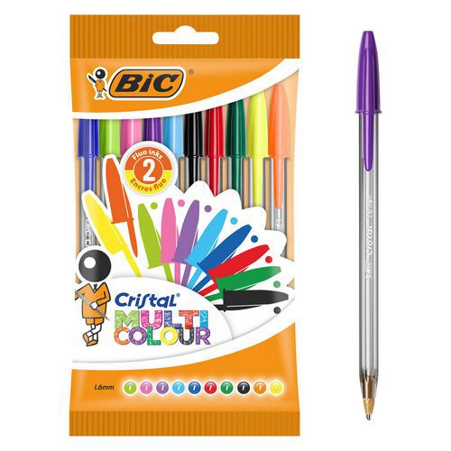 Bolígrafo Cristal Multicolour de punta ancha surtido - BIC Bolígrafo Cristal Multicolour de punta ancha surtido - BIC