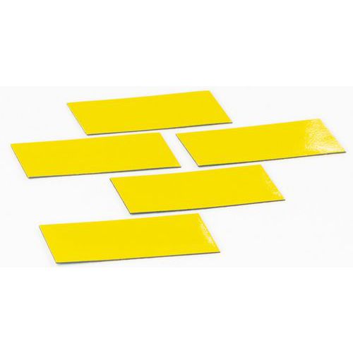 Juego de 5 símbolos de rectángulo amarillos - Smit Visual