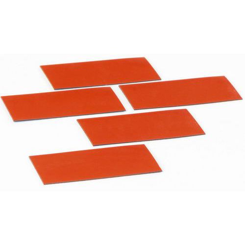 Juego de 5 símbolos de rectángulo rojos - Smit Visual
