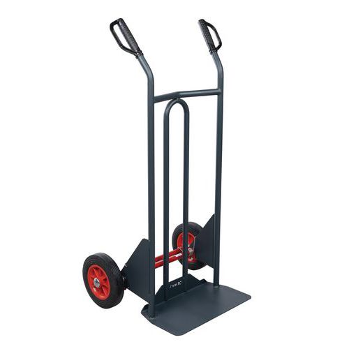 Carretilla ergonómica de acero 350 kg - Rueda de goma