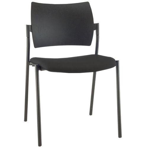 Silla Amets 4 patas fijas sin reposabrazos - lote de 3 - Sokoa Silla Amets 4 patas fijas sin reposabrazos - lote de 3 - Sokoa