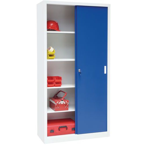 Armario alto con puertas correderas CH - cm - Manutan - Manutan.es