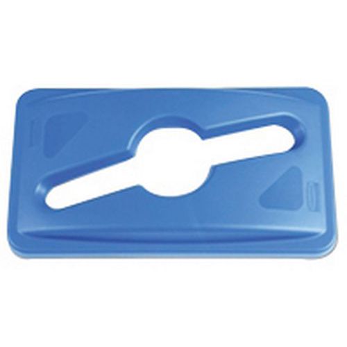 Tapa gris cerrada para Slim Jim Vented - 60 L y 87 L - Rubbermaid