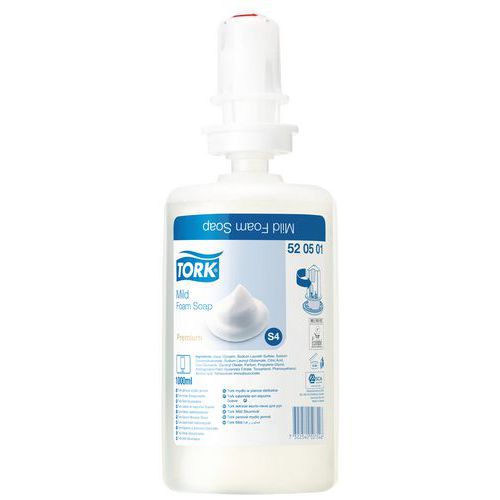 Recarga de jabón de espuma suave - Tork S4 - 1 L