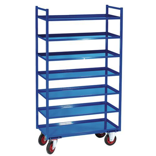 Carro auxiliar de metal - 7 niveles - Carga 400 kg