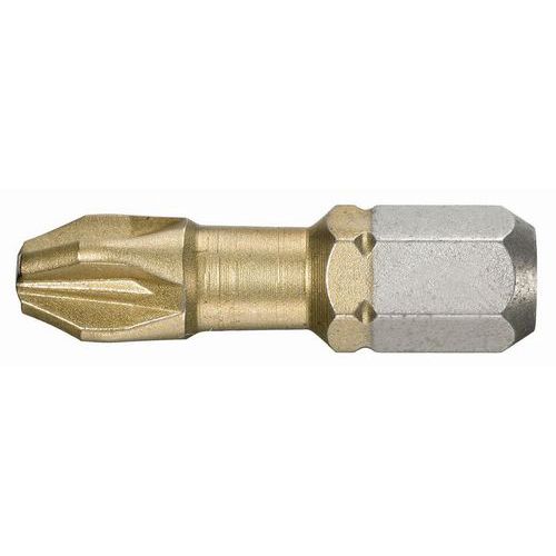 Punta 1/4 de titanio para tornillos POZIDRIV® ED.13T - Facom Punta 1/4 de titanio para tornillos POZIDRIV® ED.13T - Facom