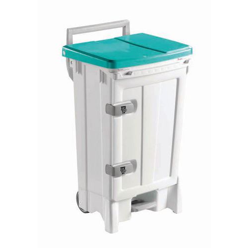 Cubos de basura agroalimentarios de apertura central - 90 L