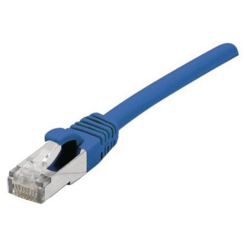 Cordón patch RJ45 - Cable derecho Cat. 6 - Blindado SFTP - azul