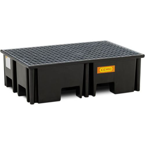 Cubeta colectora de polietileno para palés 220/2 - 120 x 80 cm - Cemo