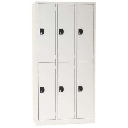 Vestuario de varios compartimentos con perchero Modulo - De 1 a 3 columnas - Sobre base - Manutan Expert