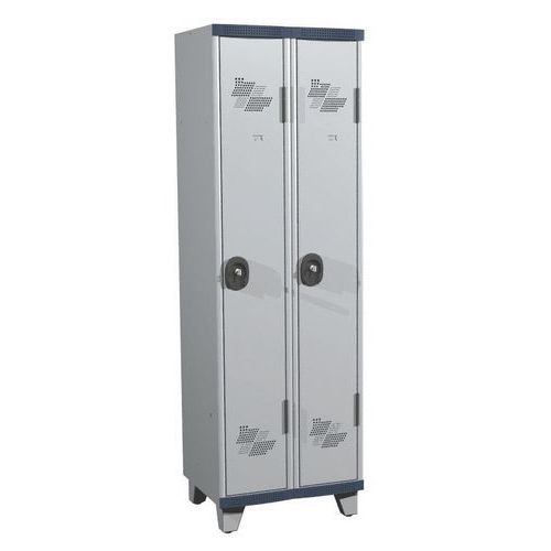 Taquilla de 2 columnas Seamline Optimum® de 300 mm de ancho con patas - Acial