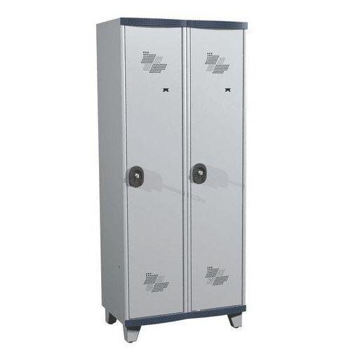 Vestuario 2 columnas Seamline Optimum® - Columna de ancho 400 mm - Con patas - Acial