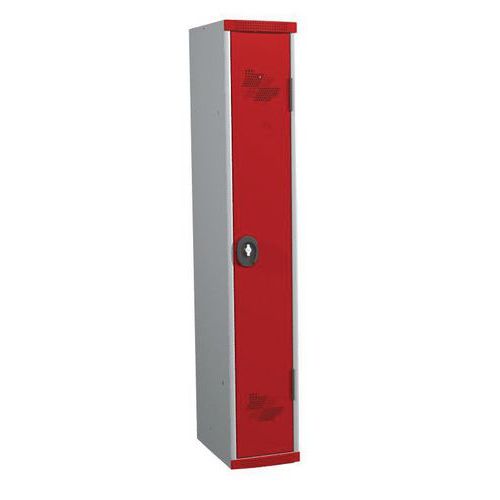Taquilla de 1 columna Seamline Optimum® de 300 mm de ancho con base - Acial
