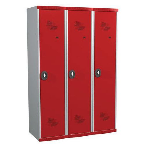 Vestuario 3 columnas Seamline Optimum® - Columna de ancho 400 mm - En base - Acial