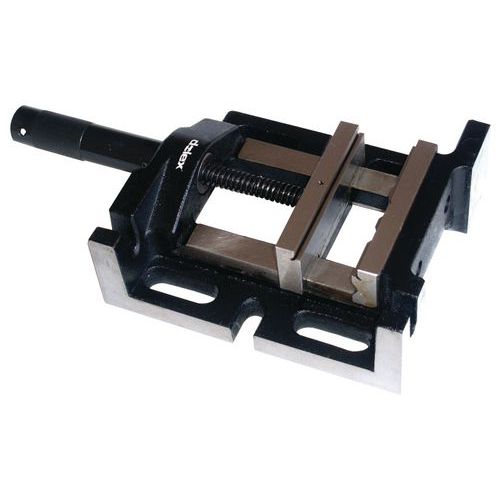 Tornillo de banco de taladradora en fundición especial - Mordaza de 80 a 120 mm de ancho