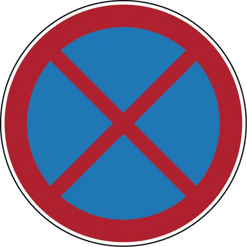 Señal de prohibición - Parada y estacionamiento prohibidos - Rígido