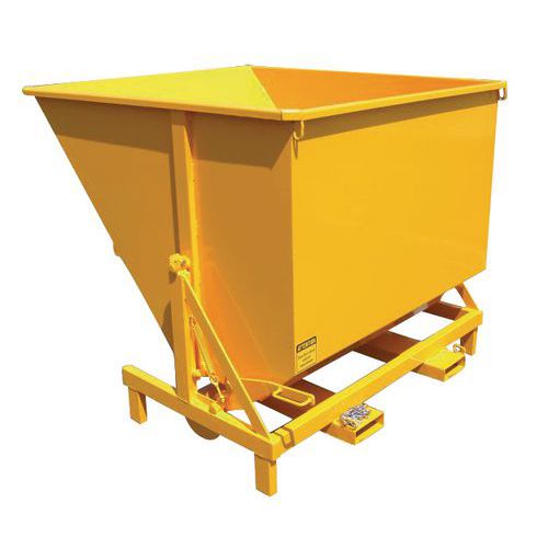 Contenedor basculante en pivote Eco GIO - Con base - 685 a 1370 L