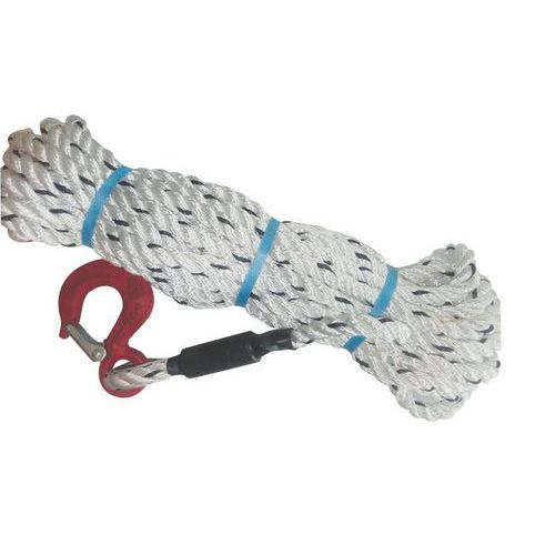 Cuerda de nailon con gancho para cabrestante de arrastre manual