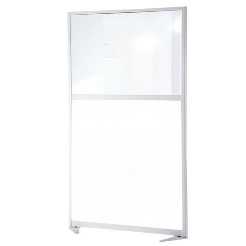 Tabique de separación moderno - Tablero semiacristalado - Altura 170 cm