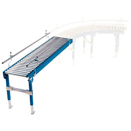 Cinta transportadora gravitacional con rodillos de acero Ø 60 mm - Somefi