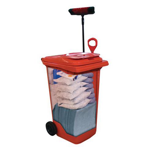 Kit de absorbentes en contenedor móvil de 260 l Ikasorb® Kit de absorbentes en contenedor móvil de 260 l Ikasorb®