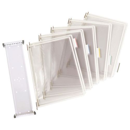 Soporte mural Tarifold - 10 fundas para formato A3