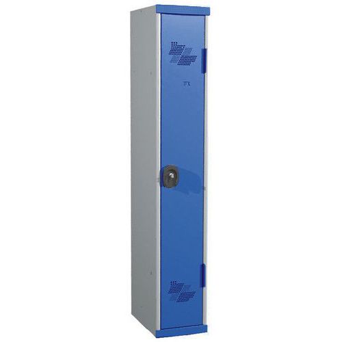 Taquilla de 1 columna Seamline Optimum® de 300 mm de ancho con base - Acial