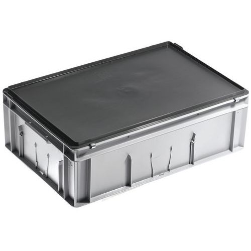 Cajas con tapa RAKO color gris - 600x400 mm - de 14 a 53 L